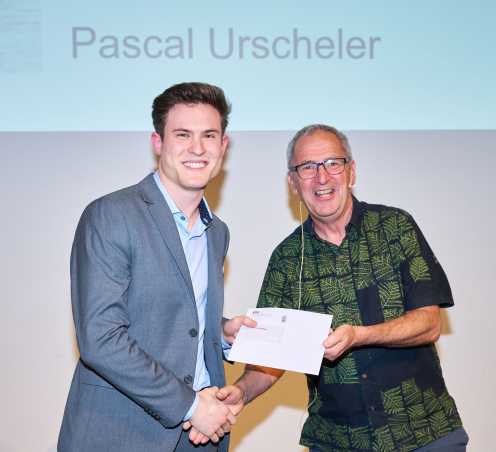 Pascal Urscheler with Prof. Emmanuel Frossard