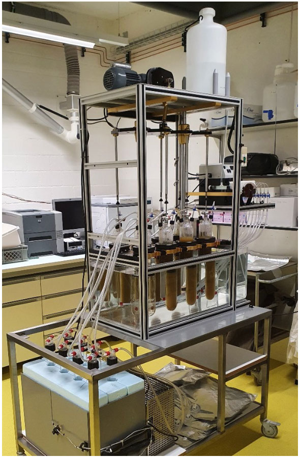 Rusitec, Rumen Simulation Technology (Czerkawski and Breckenridge, 1977) Continuous in vitro system for measuring long term gas production, microbial adaptation and feed digestibility.